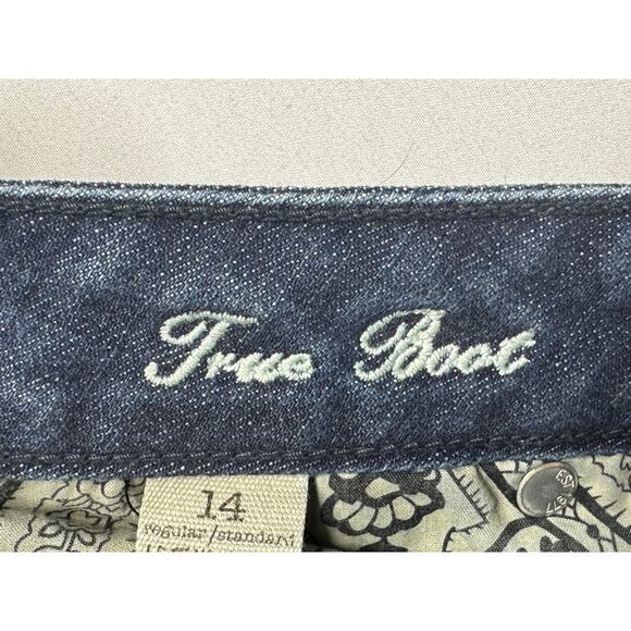 American Eagle Women's True Boot Blue Denim Jeans - Size 14 (35x32) - Picture 6 of 6